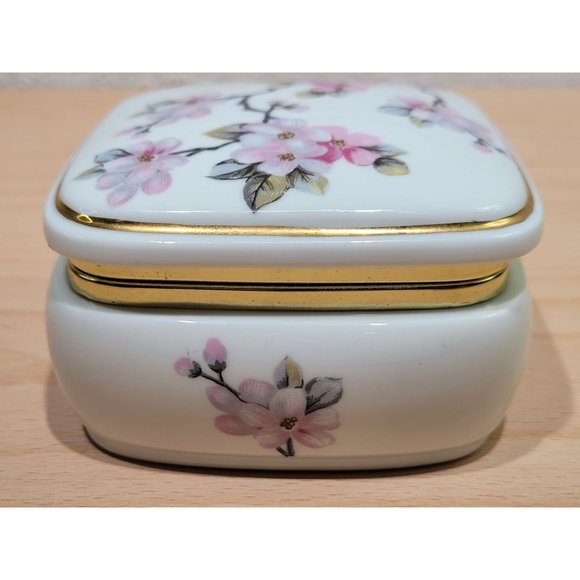 San Francisco Music Box Co Trinket Box Ring Musical Cherry Blossoms - Picture 2 of 6